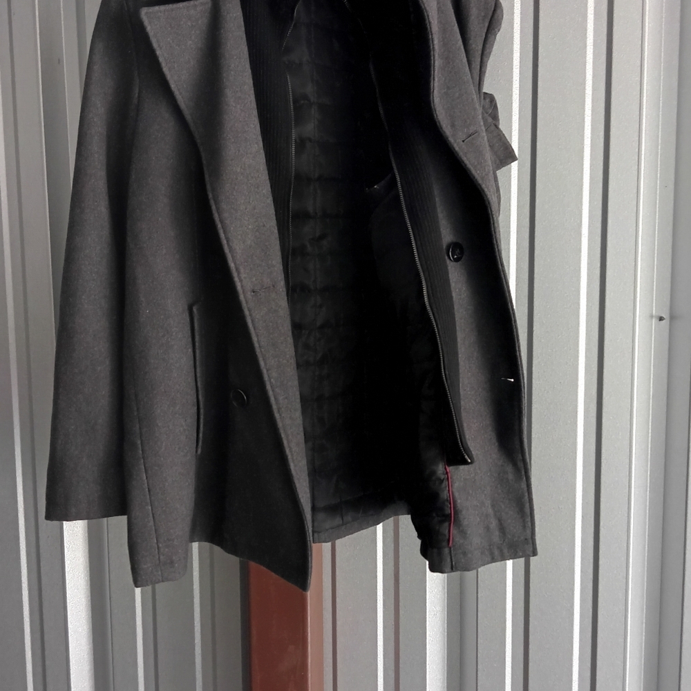 Men's Gray Pea Coat